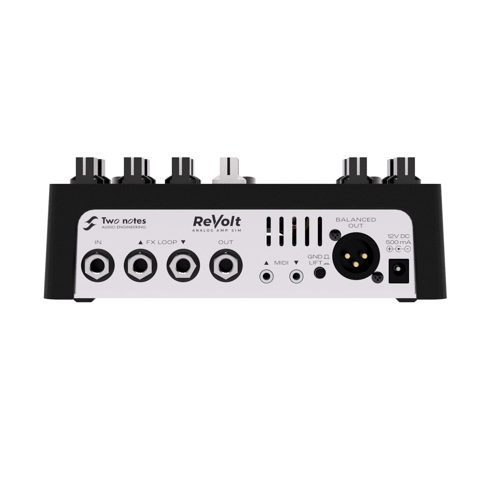 Two Notes - ReVolt Rördriven 3 kanals gitarrpreamp med DynIR - Musik Utan Gränser 