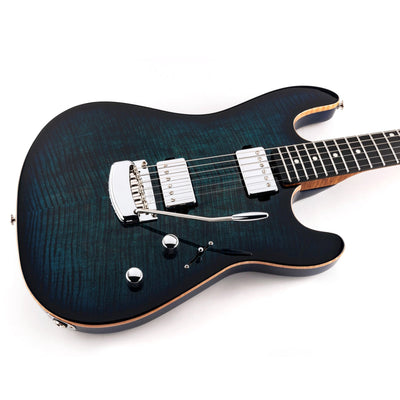 Ernie Ball Music Man - Sabre HH Deep Blue Burst - Musik Utan Gränser 