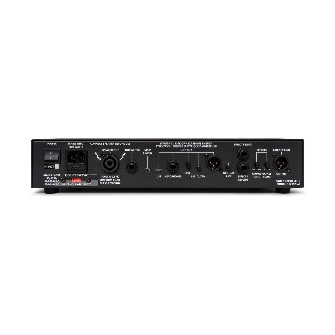 Blackstar - Unity Elite U700H 700W basförstärkartopp - Musik Utan Gränser 