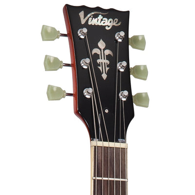 Vintage - V100HB Flame Honeyburst - Musik Utan Gränser 