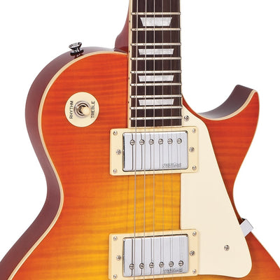 Vintage - V100HB Flame Honeyburst - Musik Utan Gränser 