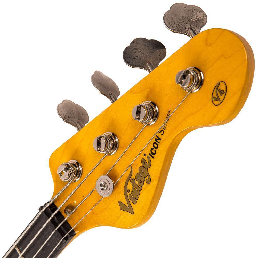 Vintage - V4 Bass Icon - Firenza Red - Musik Utan Gränser 