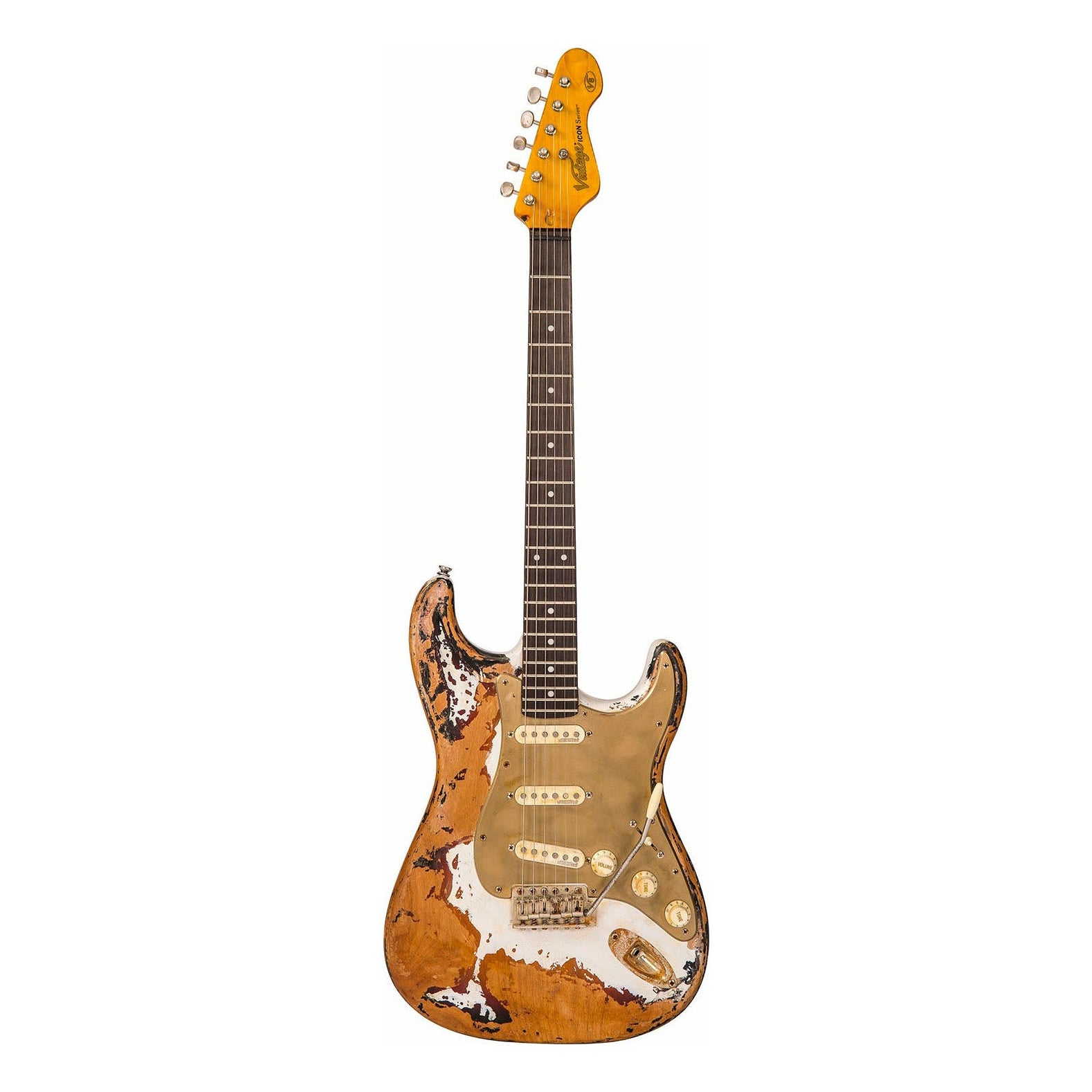 Vintage - V6 Proshop Unique Olympic White/Gold - Musik Utan Gränser 