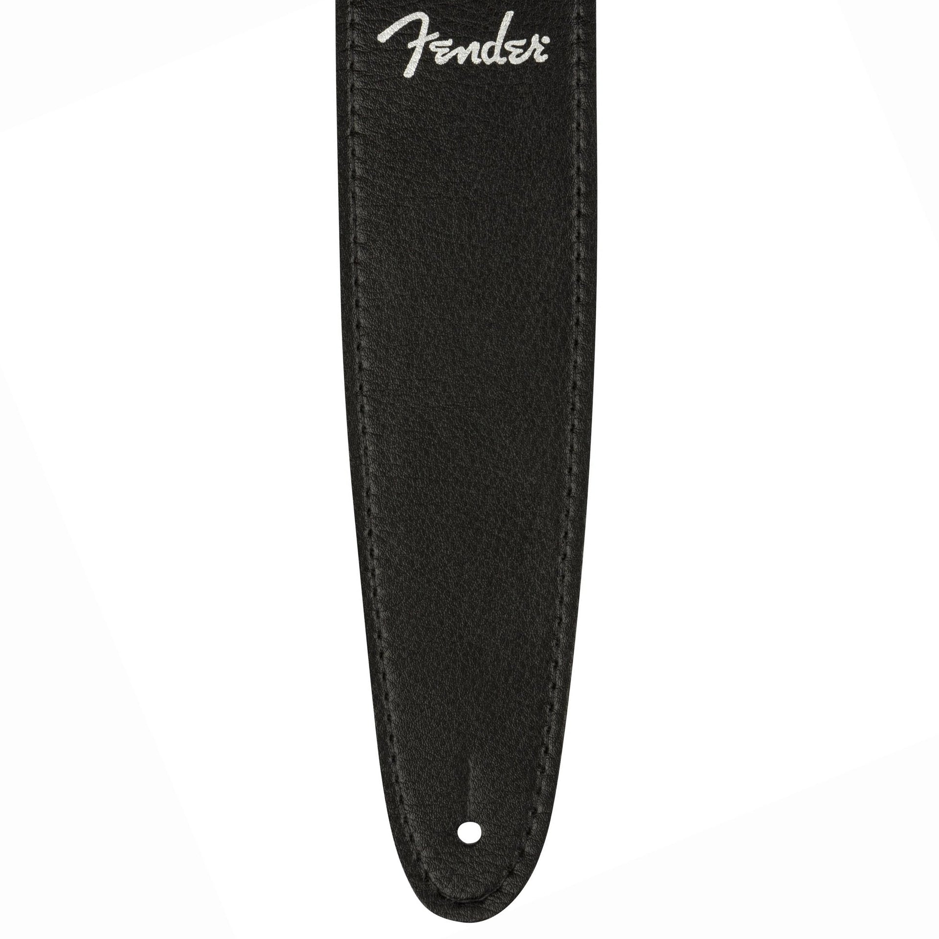 Fender - Vegan Leather Strap Black, 2.5" Microfiber - Musik Utan Gränser 