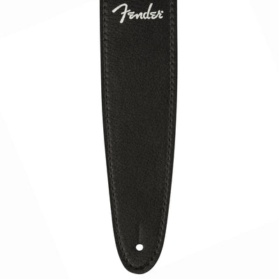 Fender - Vegan Leather Strap Black, 2.5" Microfiber - Musik Utan Gränser 